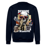 Saxnot, Totenkopf, 1st | Roller, Unisex Bio-Sweatshirt - Navy