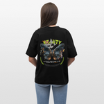 Harith, Schmetterling, 1st | Blaster, Oversize Bio T-Shirt, Unisex - Schwarz