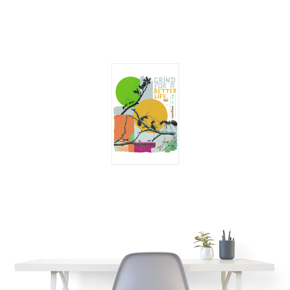 Draganis, Ameisen, 1st | Poster 40x60 cm - Weiß