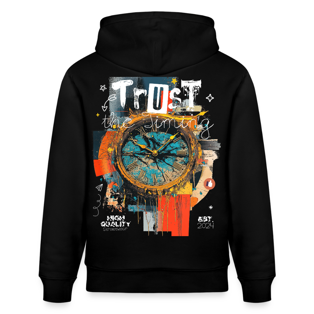 Demeteros, Uhr, 1st | Cruiser, Unisex Bio-Hoodie - Schwarz