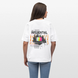 Flamethar, Fernseher, 1st | Blaster, Oversize Bio T-Shirt, Unisex - Weiß