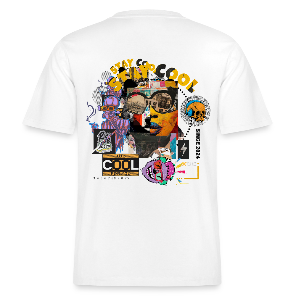 Thorvalis, Bär, 1st | Essential, Relaxed Fit Unisex Bio T-Shirt - Weiß