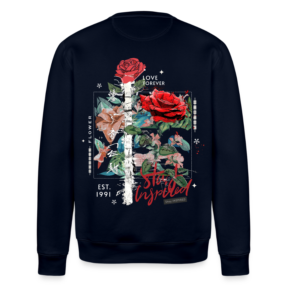 Loreley, Rose, 1st | Roller, Unisex Bio-Sweatshirt - Navy