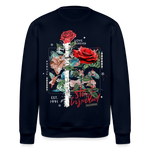 Loreley, Rose, 1st | Roller, Unisex Bio-Sweatshirt - Navy