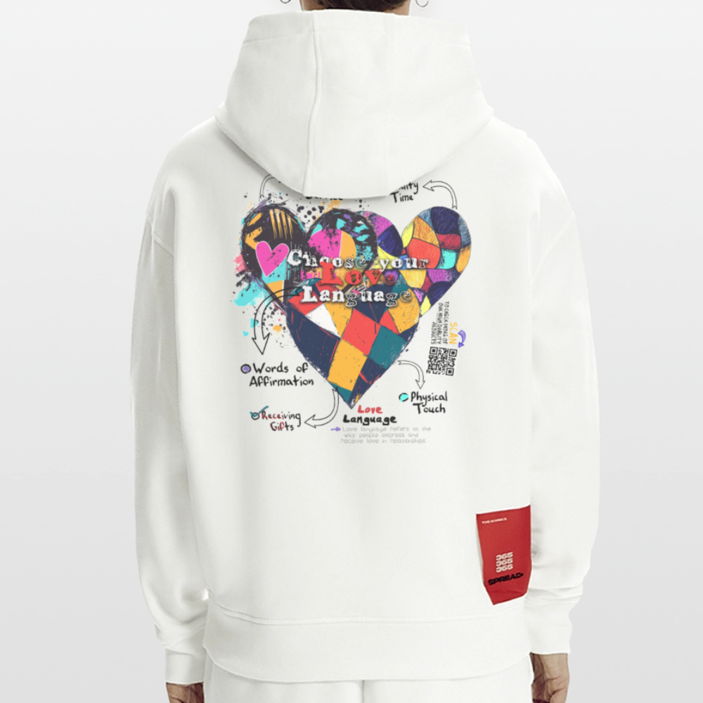 Baldurion, Herzen, 1st | Heavyweight Oversized Bio Hoodie, Unisex - OFF WHITE