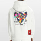 Baldurion, Herzen, 1st | Heavyweight Oversized Bio Hoodie, Unisex - OFF WHITE