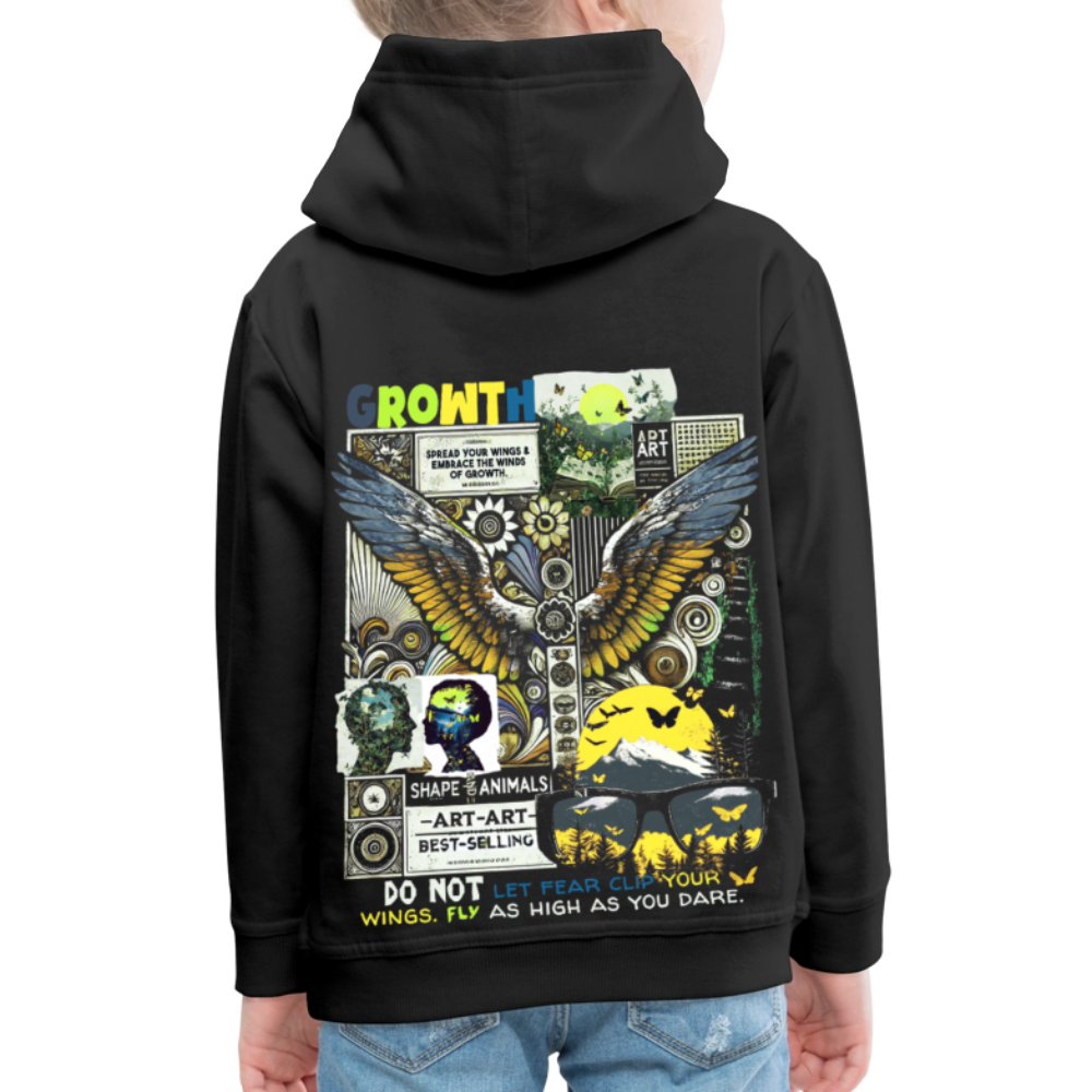 Lugh , Engel, 1st | Kinder Hoodie - Schwarz
