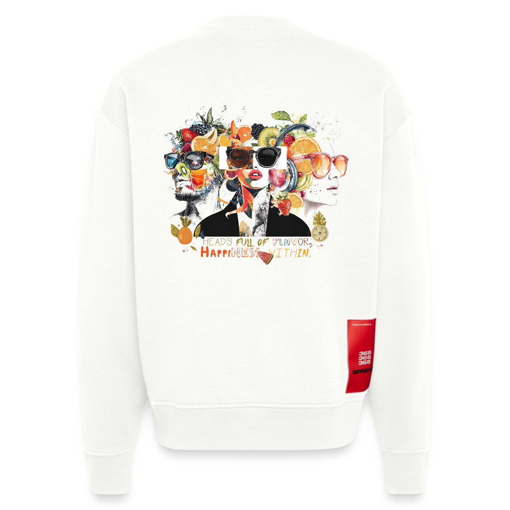 Sylvaris, Gesichter, 1st | Heavyweight Oversized Bio Sweater, Unisex - OFF WHITE