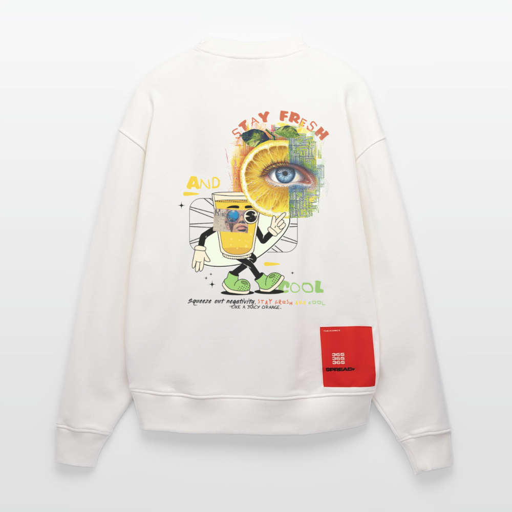 Neptaros, Zitrone, 1st | Heavyweight Oversized Bio Sweater, Unisex - OFF WHITE