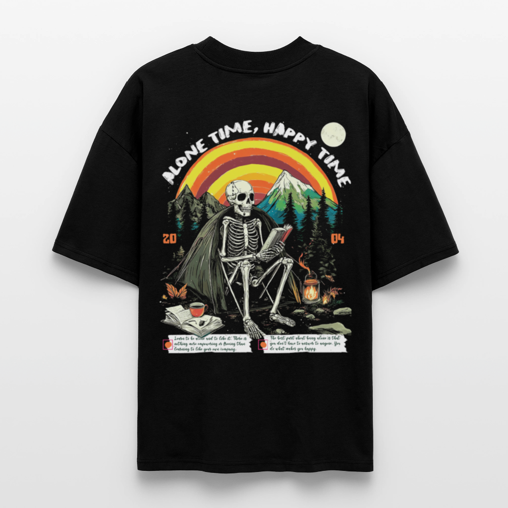 Tethyan, Skelet, 1st | Blaster, Oversize Bio T-Shirt, Unisex - Schwarz