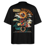 Ruqayya, Sonne, 1st | Blaster, Oversize Bio T-Shirt, Unisex - Schwarz