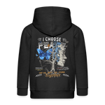 Ravana , Baum, 1st | Kinder Zip Hoodie - Schwarz