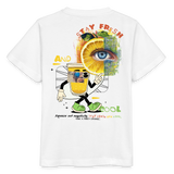 Neptaros, Zitrone, 1st | Kinder Bio T-Shirt - Weiß