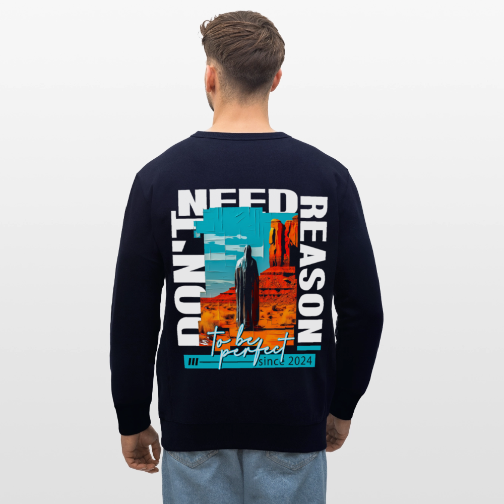 Fuxi, Wüste, 1st | Roller, Unisex Bio-Sweatshirt - Navy