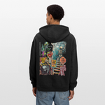 Tangaroa , Skelet, 1st | Freshhood, Oversized Unisex Hoodie - Anthrazit