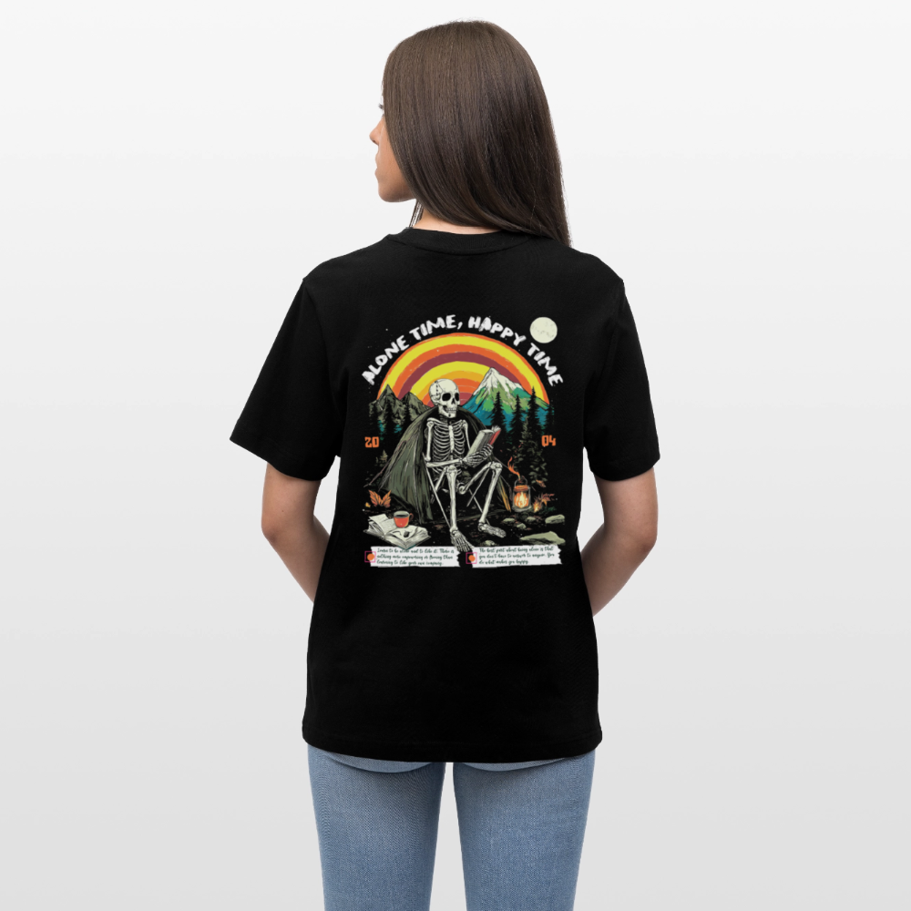 Tethyan, Skelet, 1st | Essential, Relaxed Fit Unisex Bio T-Shirt - Schwarz