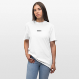 Umbraxion, Sonnenblume, 1st | Essential, Relaxed Fit Unisex Bio T-Shirt - Weiß