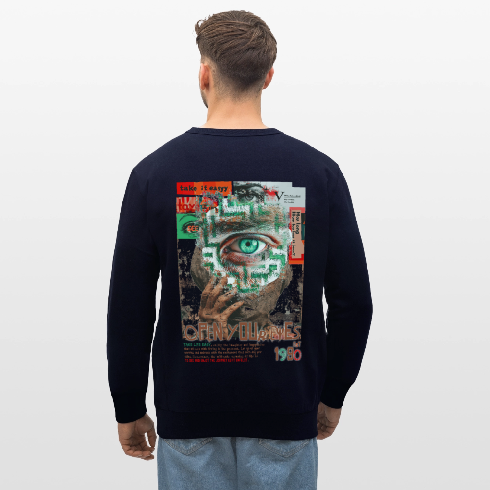 Artemis, Fantasie, 1st | Roller, Unisex Bio-Sweatshirt - Navy