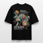 Selenian, Fitness, 1st | Blaster, Oversize Bio T-Shirt, Unisex - Schwarz