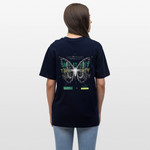 Hesinkar, Schmetterling, 1st | Essential, Relaxed Fit Unisex Bio T-Shirt - Navy