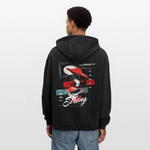Guanyin, Muschel, 1st | Freshhood, Oversized Unisex Hoodie - Anthrazit