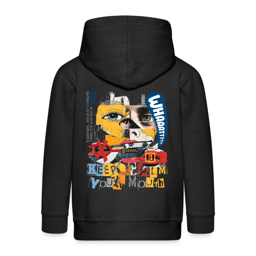 Kronan, Gesicht, 1st | Kinder Zip Hoodie - Schwarz