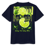 Kali, Limette, 1st | Kinder Bio T-Shirt - Navy