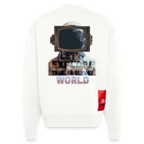 Denebris, Astronaut, 1st | Heavyweight Oversized Bio Sweater, Unisex - OFF WHITE