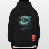 Persephone , Auge, 1st | Heavyweight Oversized Bio Hoodie, Unisex - SOLID BLACK