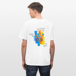 Nebularis, Schmetterling, 1st | Essential, Relaxed Fit Unisex Bio T-Shirt - Weiß