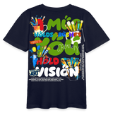 Thesean, Pinsel, 1st | Teenager Bio T-Shirt - Navy
