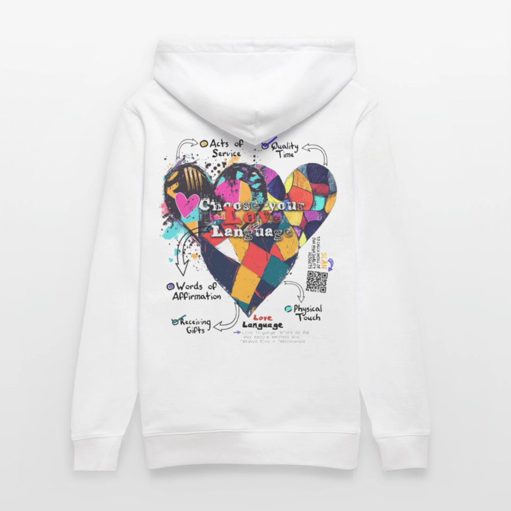 Baldurion, Herzen, 1st | Cruiser, Unisex Bio-Hoodie - Weiß