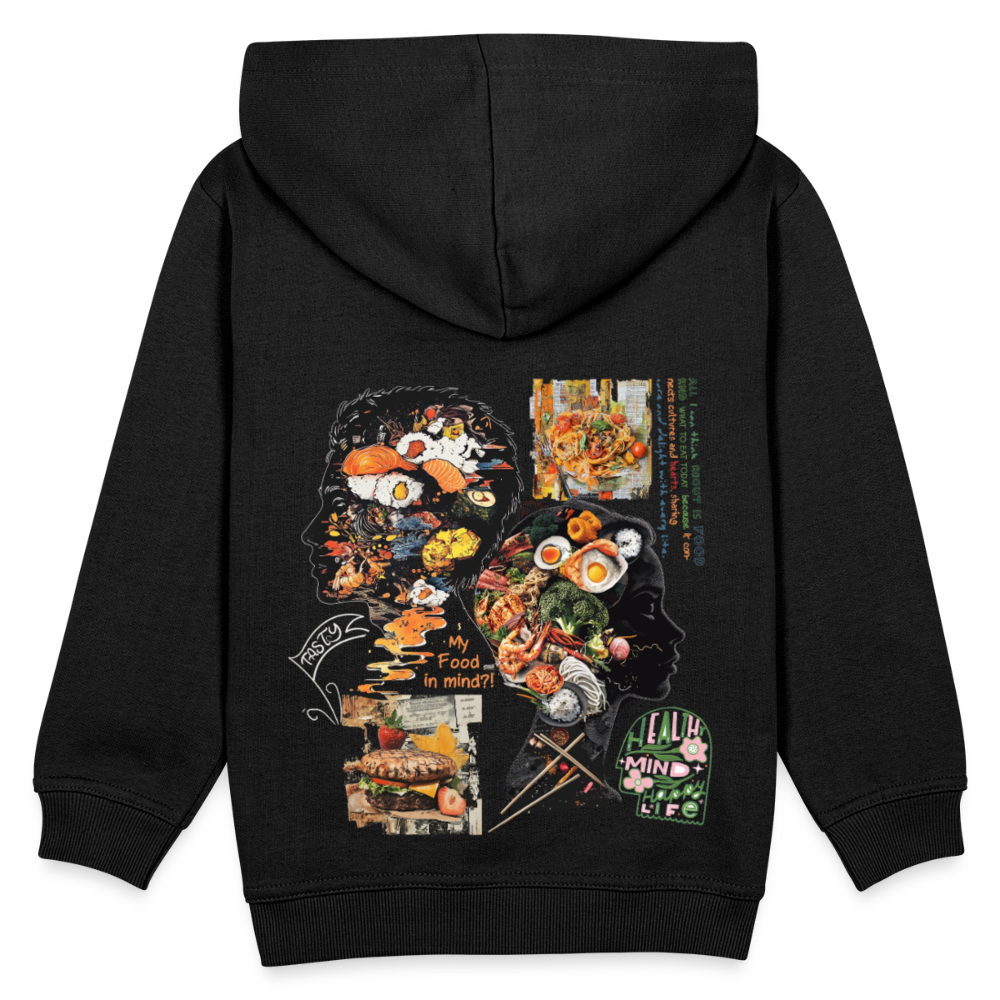 Atalantan, Essen, 1st | Kinder Hoodie - Schwarz