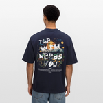 Ereshkigal, Berge, 1st | Breezy, Oversized Unisex T-Shirt - Navy