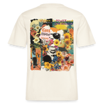 Vaelthar, Blumen, 1st | Essential, Relaxed Fit Unisex Bio T-Shirt - Naturweiß 