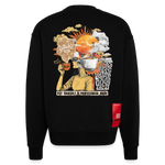 Artema, Kaffee, 1st | Heavyweight Oversized Bio Sweater, Unisex - SOLID BLACK
