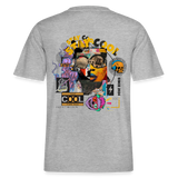 Thorvalis, Bär, 1st | Essential, Relaxed Fit Unisex Bio T-Shirt - Grau meliert