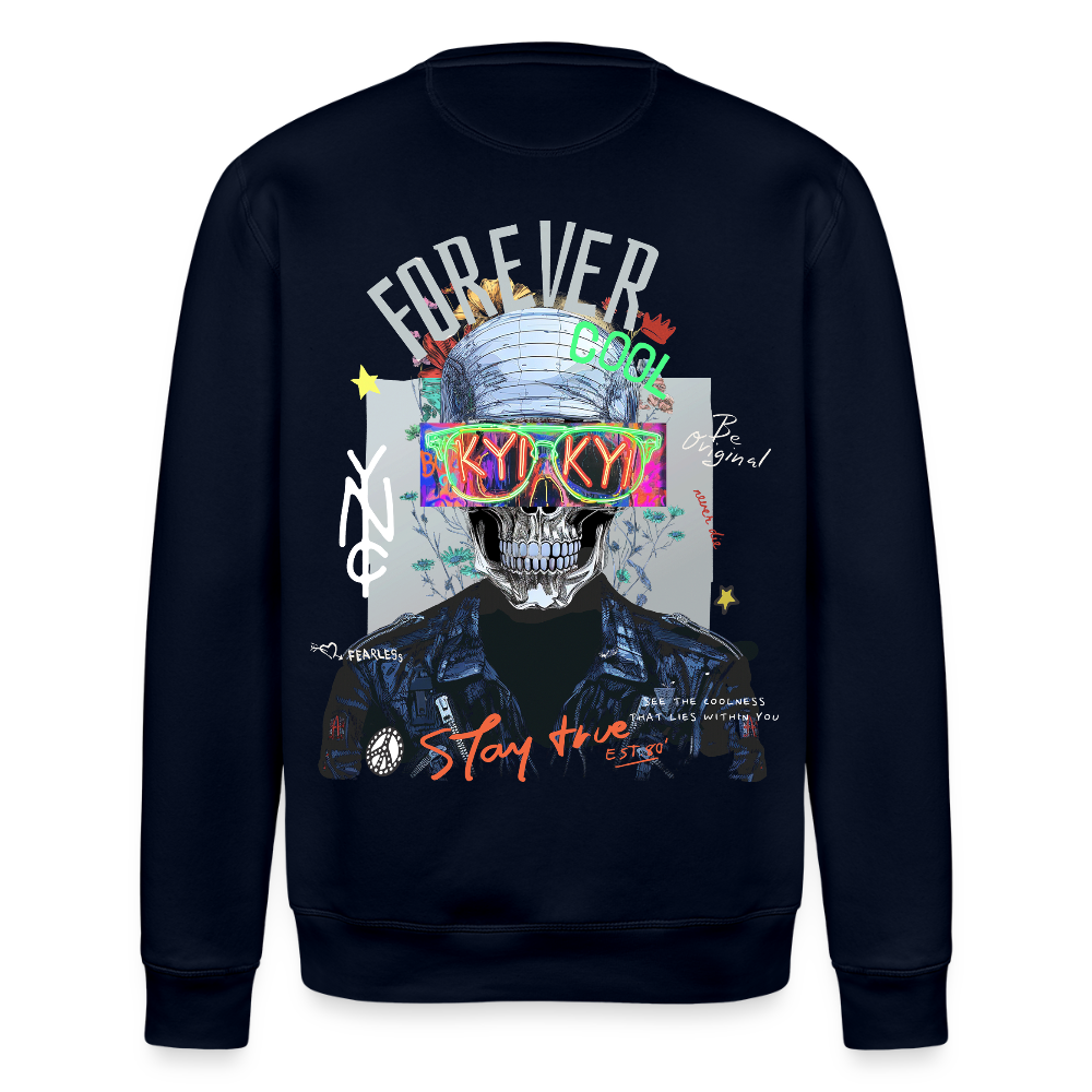 Fenriswolf, Totenkopf, 1st | Roller, Unisex Bio-Sweatshirt - Navy