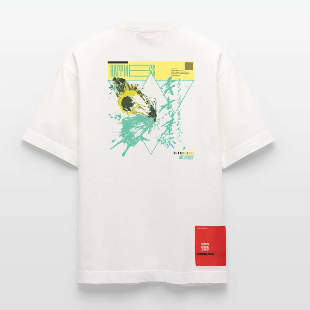 Solvatrix, Schmetterling, 1st | Heve, Heavyweight Oversized Bio T-Shirt, Unisex - OFF WHITE