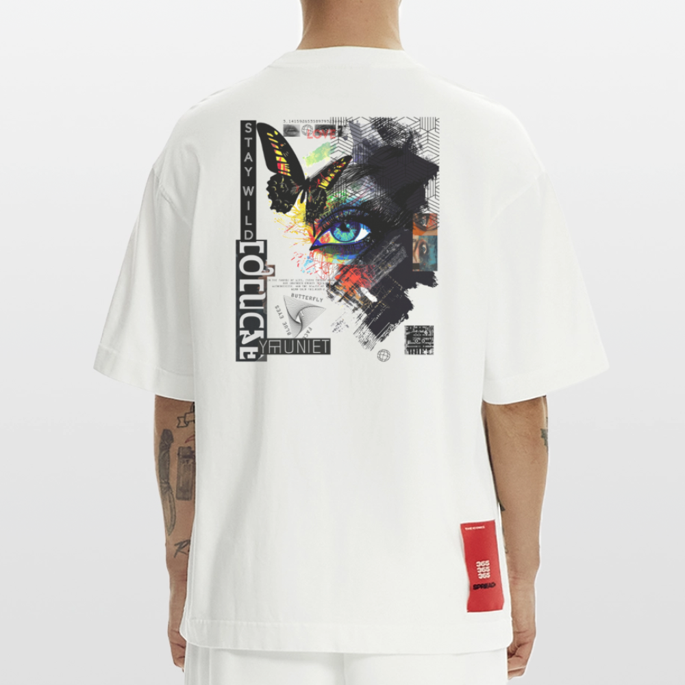 Eldorwyn, Auge, 1st | Heve, Heavyweight Oversized Bio T-Shirt, Unisex - OFF WHITE