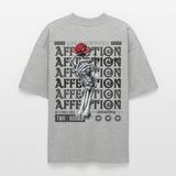 Tiberion, Rose, 1st | Blaster, Oversize Bio T-Shirt, Unisex - Grau meliert