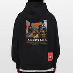 Morphean, Lokomotive, 1st | Heavyweight Oversized Bio Hoodie, Unisex - SOLID BLACK