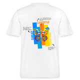 Nebularis, Schmetterling, 1st | Essential, Relaxed Fit Unisex Bio T-Shirt - Weiß