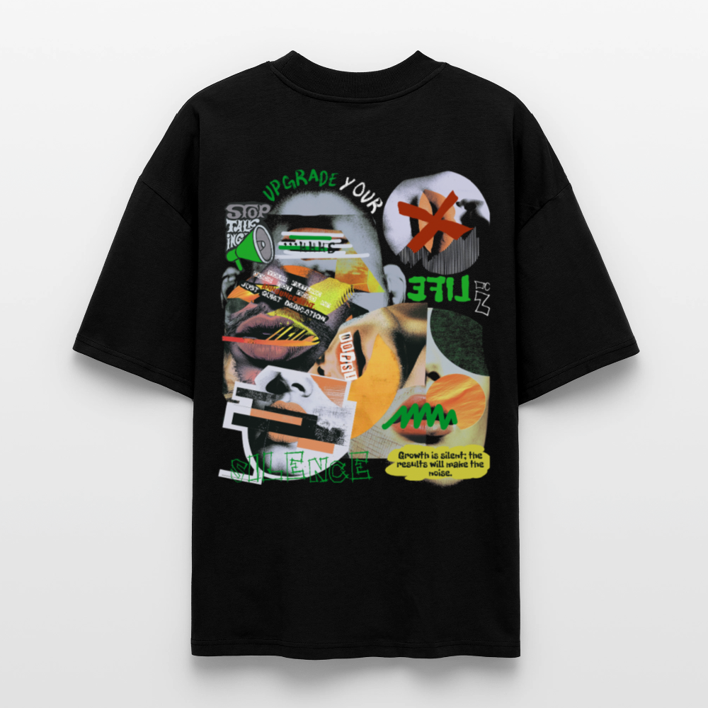 Ereban, Lippen, 1st | Blaster, Oversize Bio T-Shirt, Unisex - Schwarz