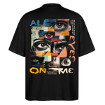 Hachiman, Augen, 1st | Blaster, Oversize Bio T-Shirt, Unisex - Schwarz