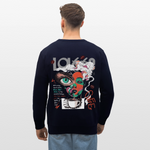 Zalzalak, Kaffee, 1st | Roller, Unisex Bio-Sweatshirt - Navy
