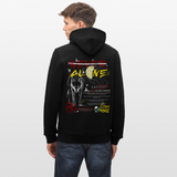 Diony, Wolf, 1st | Cruiser, Unisex Bio-Hoodie - Schwarz