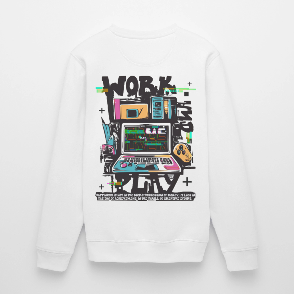 Aetherion, Laptop, 1st | Roller, Unisex Bio-Sweatshirt - Weiß