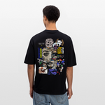 Tianlong, Gesicht, 1st | Breezy, Oversized Unisex T-Shirt - Schwarz