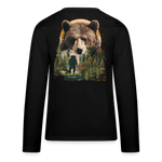 Ghadab, Bär, 1st | Teenager Langarmshirt - Schwarz